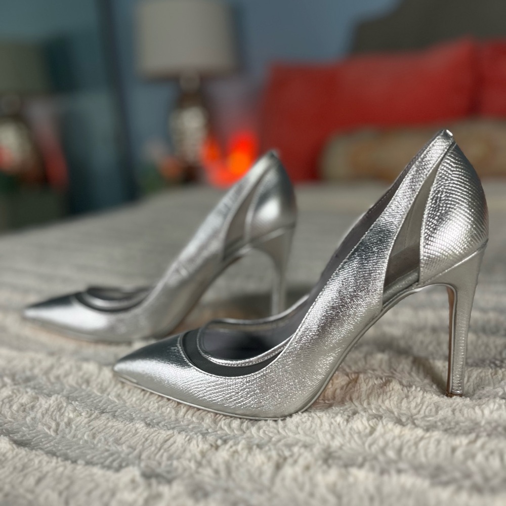 Ted Baker London Clancyl Exotic Mesh Heels NEW
